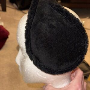 Bluelanss Unisex Winter Ear Warmers Black Fleece Earmuffs